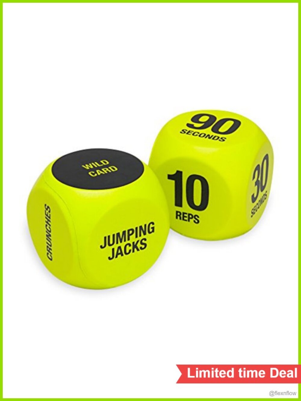 SPRI Exercise Dice 6-Sided Foam Fitness Game with Carry Bag, Group Training